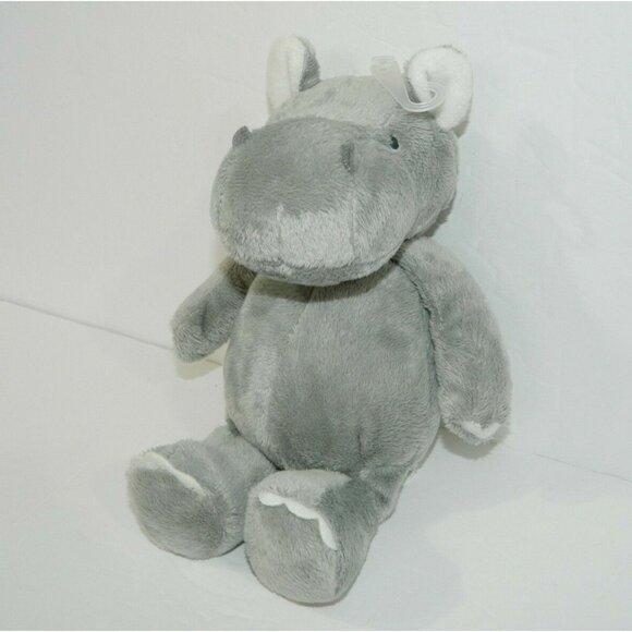 Carters 10" Gray Plush Hippo Hippopotamus Stuffed Lovey NEW w/o Tags 66741 - Picture 3 of 7